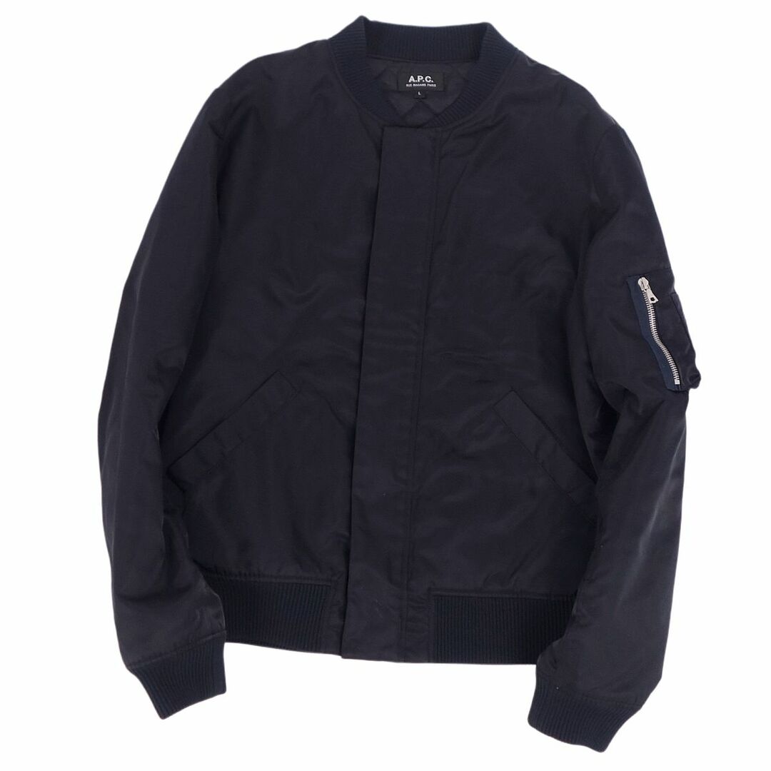 アーペーセー A.P.C ジャケット ブルゾン フライトジャケット MA-1 中綿入り アウター メンズ L ブラックなし