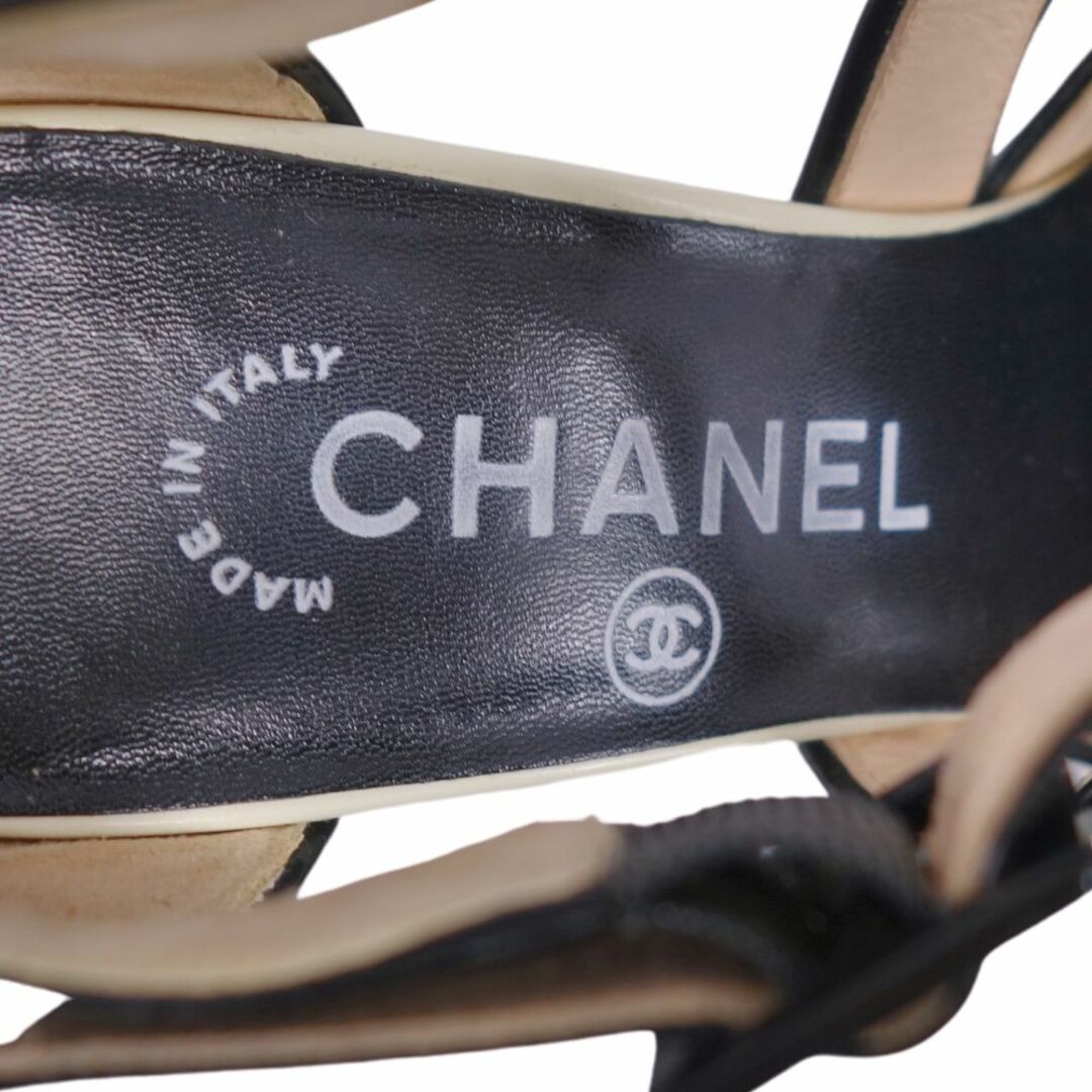 CHANEL シャネル ストラップ パンプス サンダル ブラック