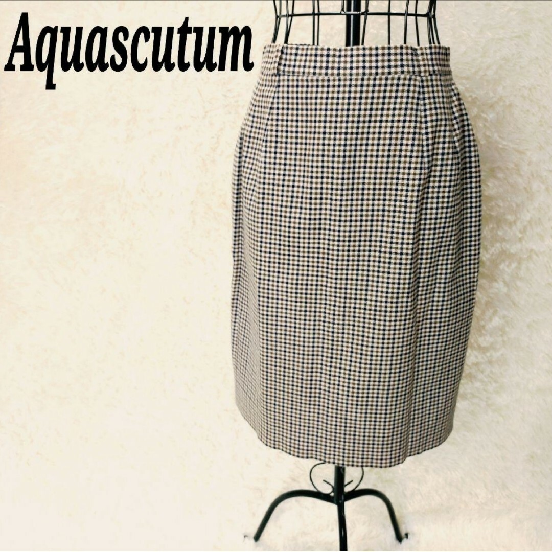 アクアスキュータム巻きスカート　Aquascutum レナウン　美品