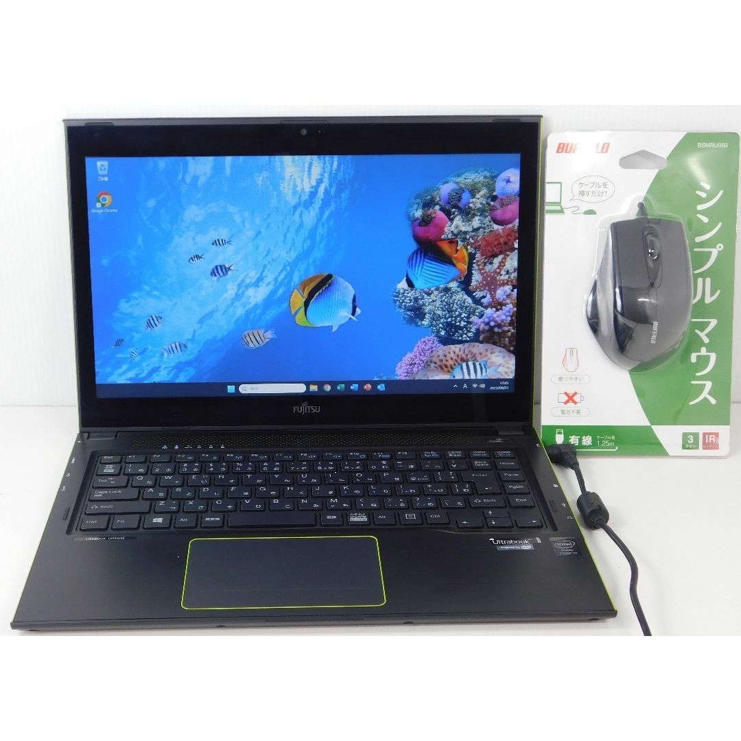 ■No40902:黒色■Windows11■SSD■富士通■ノートパソコン 1