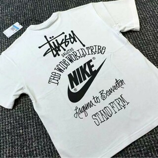ステューシー(STUSSY)の新品✨STUSSY × NIKE コラボ TシャツL(Tシャツ/カットソー(半袖/袖なし))