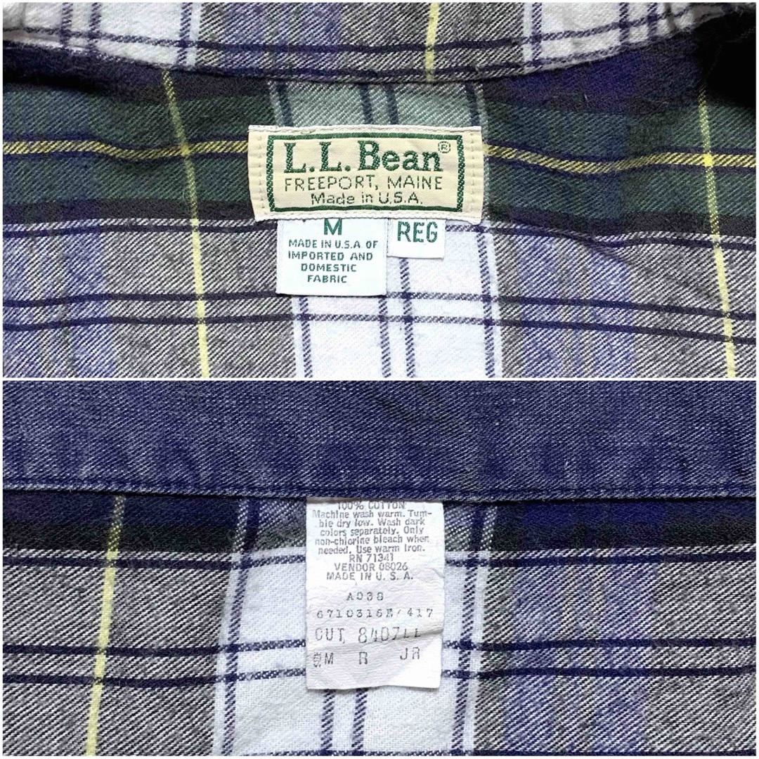 L.L.Bean(エルエルビーン)の☆良品 エルエルビーン 80s ヴィンテージ オーバーサイズ シャツ USA製 メンズのトップス(シャツ)の商品写真