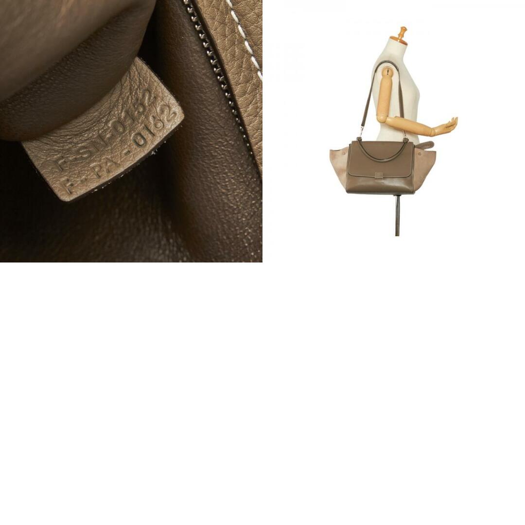 celine セリーヌ トラペーズ ミディアム シルバー金具 ハンドバッグ