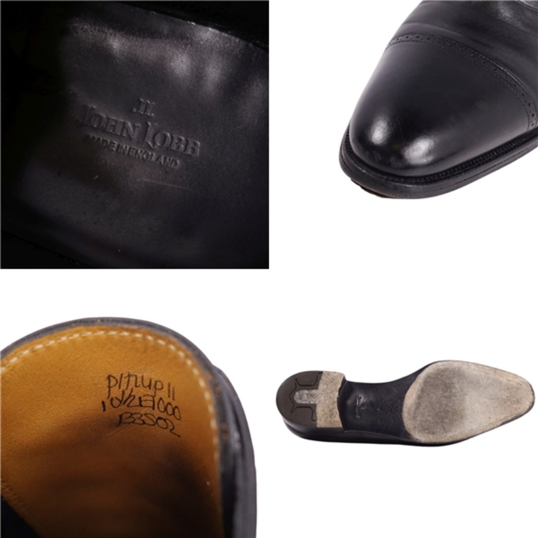 ジョンロブ JOHN LOBB レザーシューズ PHILIP II フィリップ2 ローファー ストレートチップ カーフレザー 革靴 メンズ 5E(23.5cm相当) ブラック