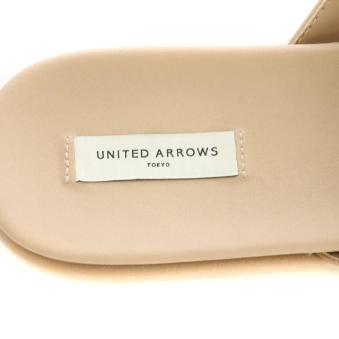 UNITED ARROWS(ユナイテッドアローズ)のユナイテッドアローズ サンダル サテン ビジュー 37 24.0cm ベージュ レディースの靴/シューズ(サンダル)の商品写真