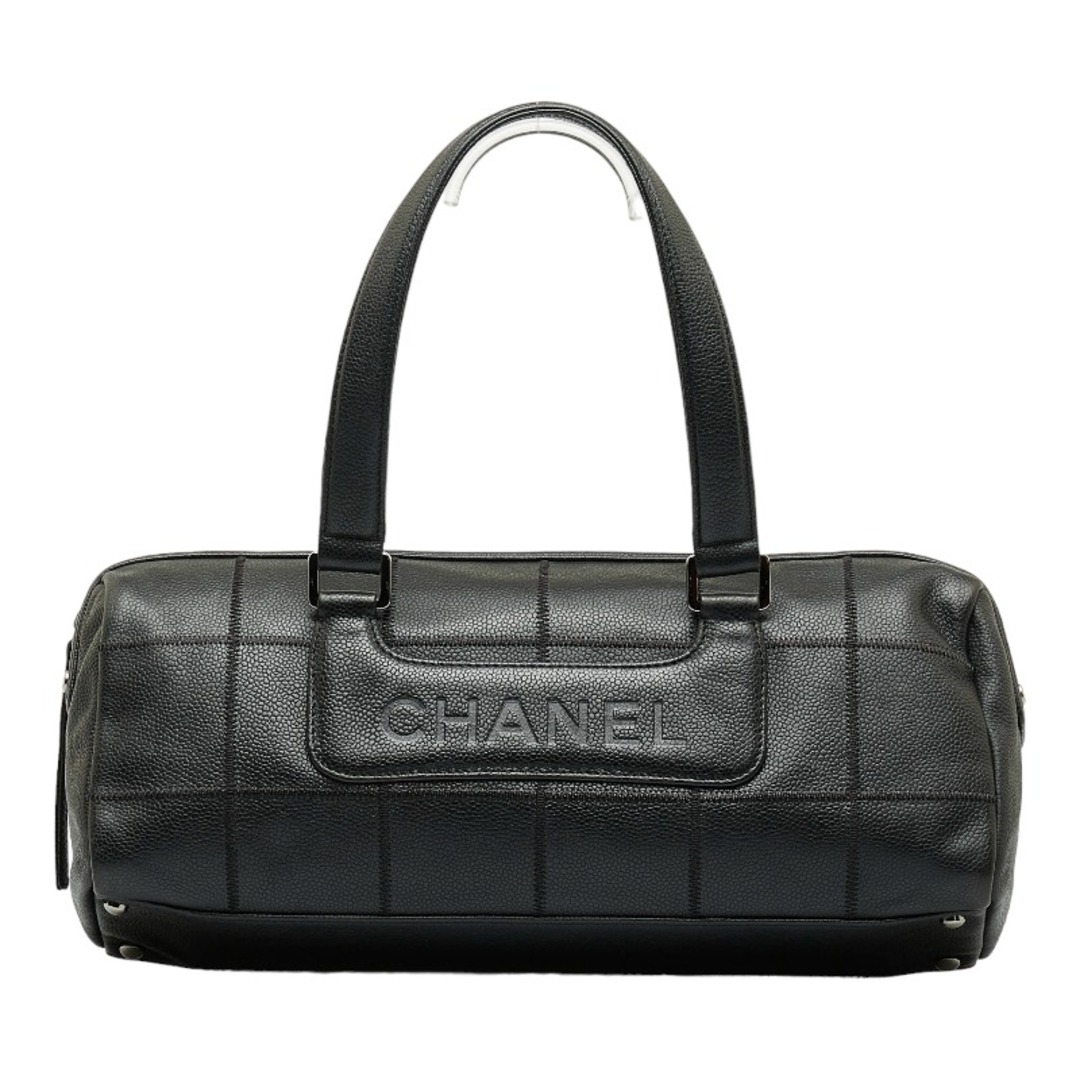 美品 シャネル チョコバー ハンドバッグ キャビアスキン レディース CHANEL 【222-18239】