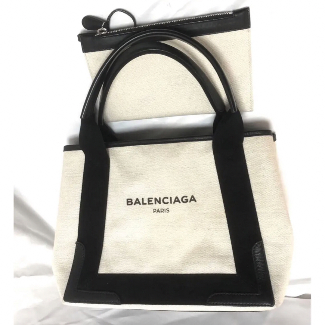 Balenciaga - バレンシアガ ネイビーカバS トートバッグ キャンバスの ...