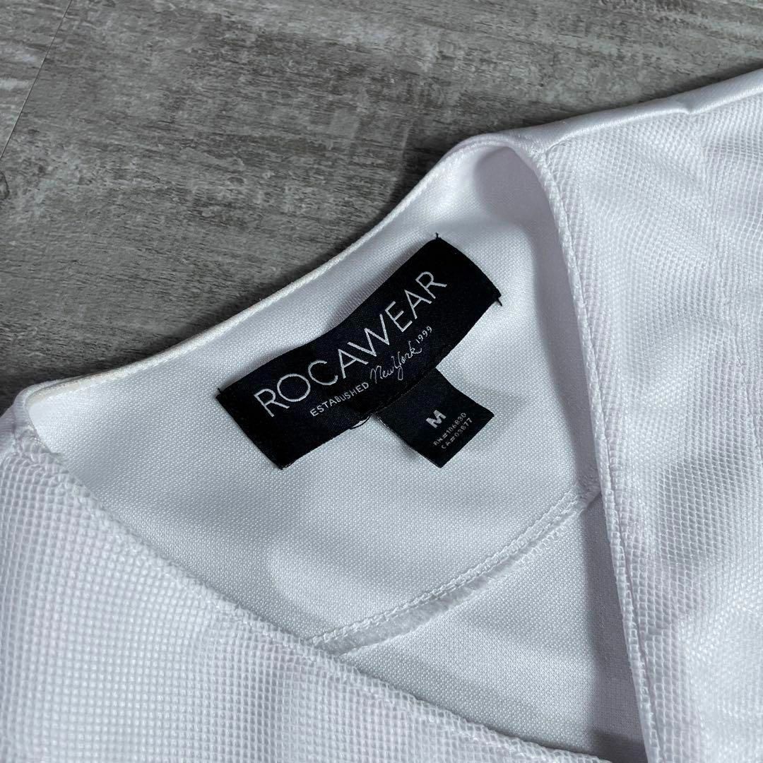 美品 ROCA WEAR ロカウェア ベースボールシャツ ゲームシャツ M 白