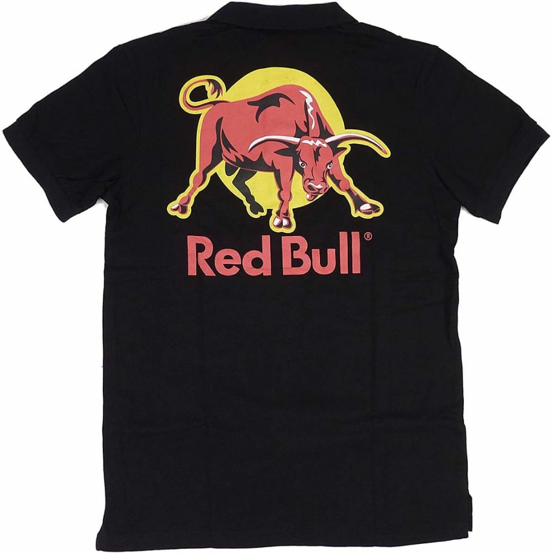 Red Bull レッドブル バイソンロゴ 半袖 ポロシャツ ブラック L メンズのトップス(ポロシャツ)の商品写真