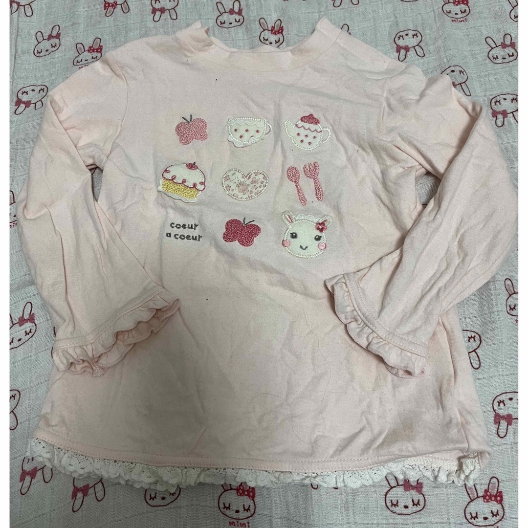 coeur a coeur(クーラクール)のクーラクール Tシャツ 100 キッズ/ベビー/マタニティのキッズ服女の子用(90cm~)(Tシャツ/カットソー)の商品写真