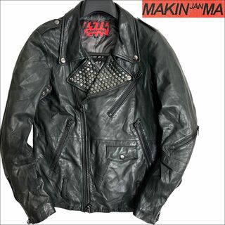 MAKIN JANMA - J5233 マーキンヤンマ ラムレザー スタッズ ライダース