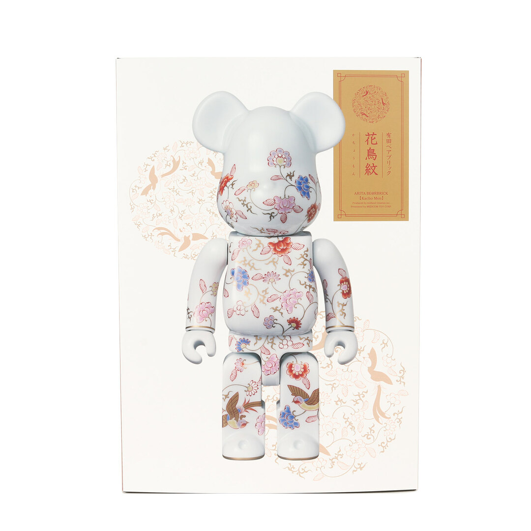 MEDICOM TOY メディコムトイ 2022年モデル 2G限定 香蘭社 有田 BE@RBRICK 花鳥紋 400％ ホワイト 白 少量リリース 希少モデル 【メンズ】