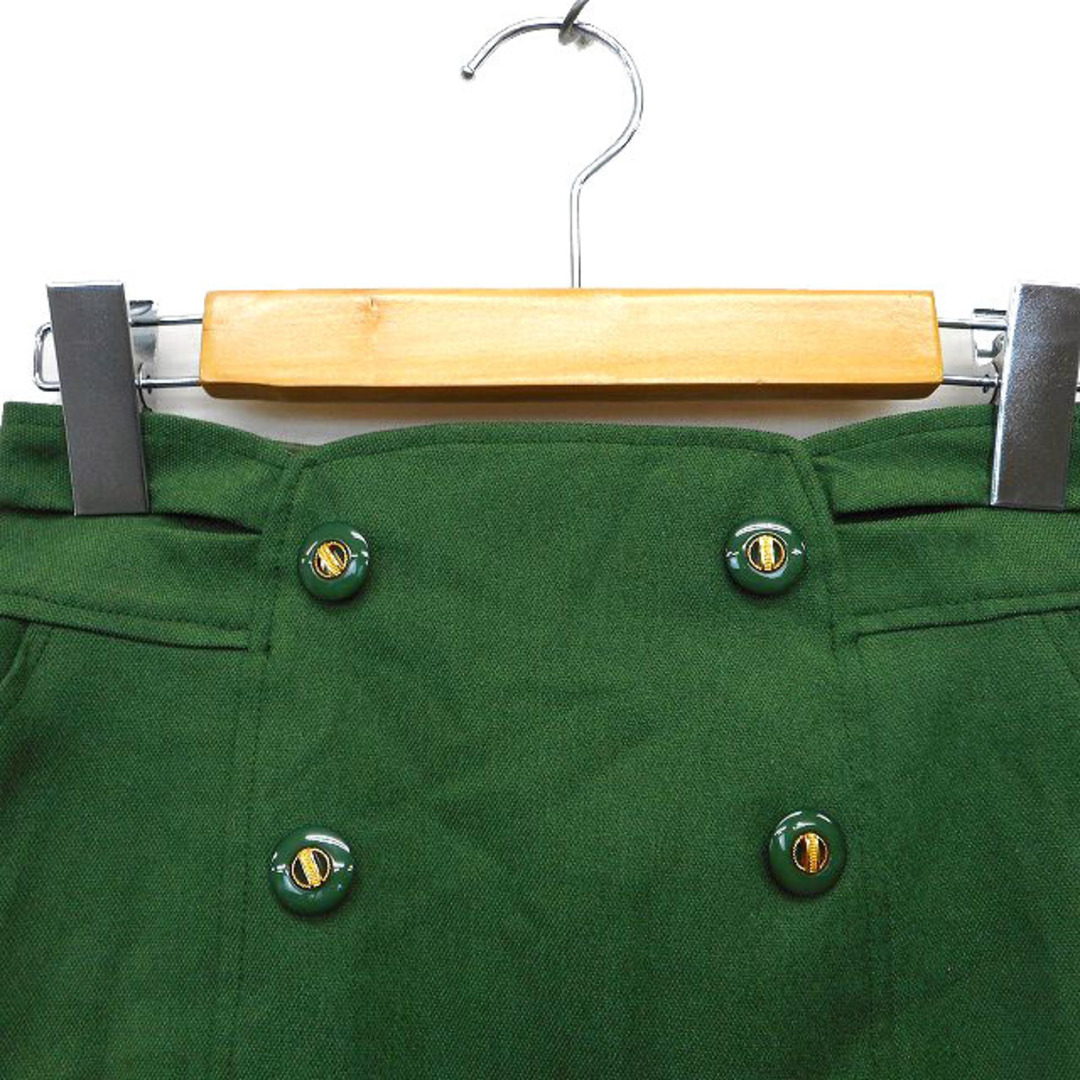 Rirandture(リランドチュール)のリランドチュール スカート フレア ひざ丈 タック 飾りボタン バックジップ 1 レディースのスカート(ひざ丈スカート)の商品写真