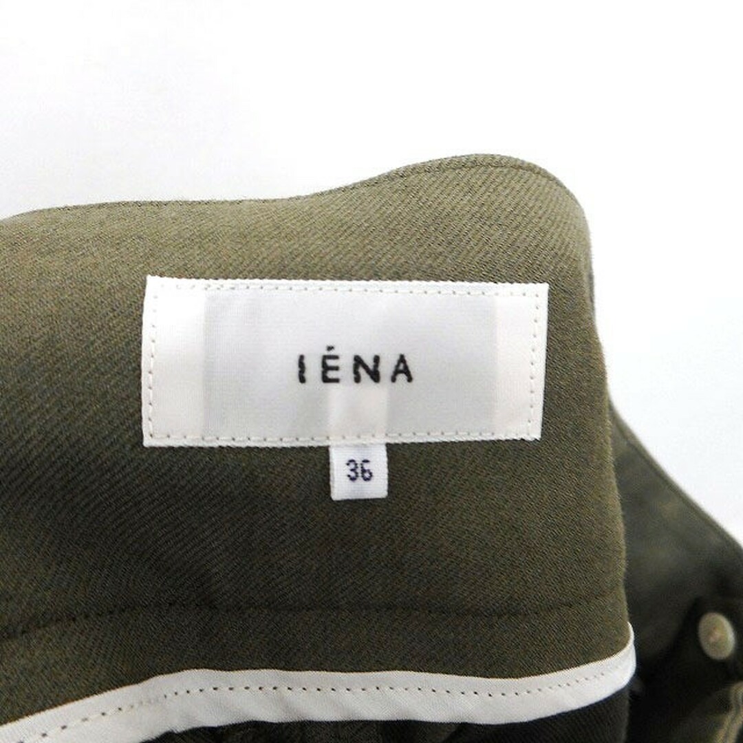 IENA(イエナ)のイエナ IENA センタープレス パンツ テーパード シンプル タック ウール混 レディースのパンツ(その他)の商品写真