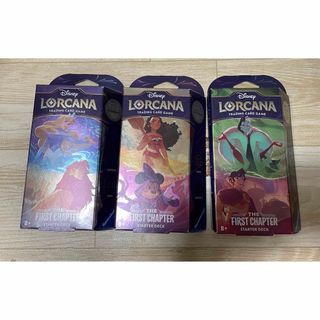 Disney - Disney Lorcana ロルカナ スターターデッキ 3種セット 新品