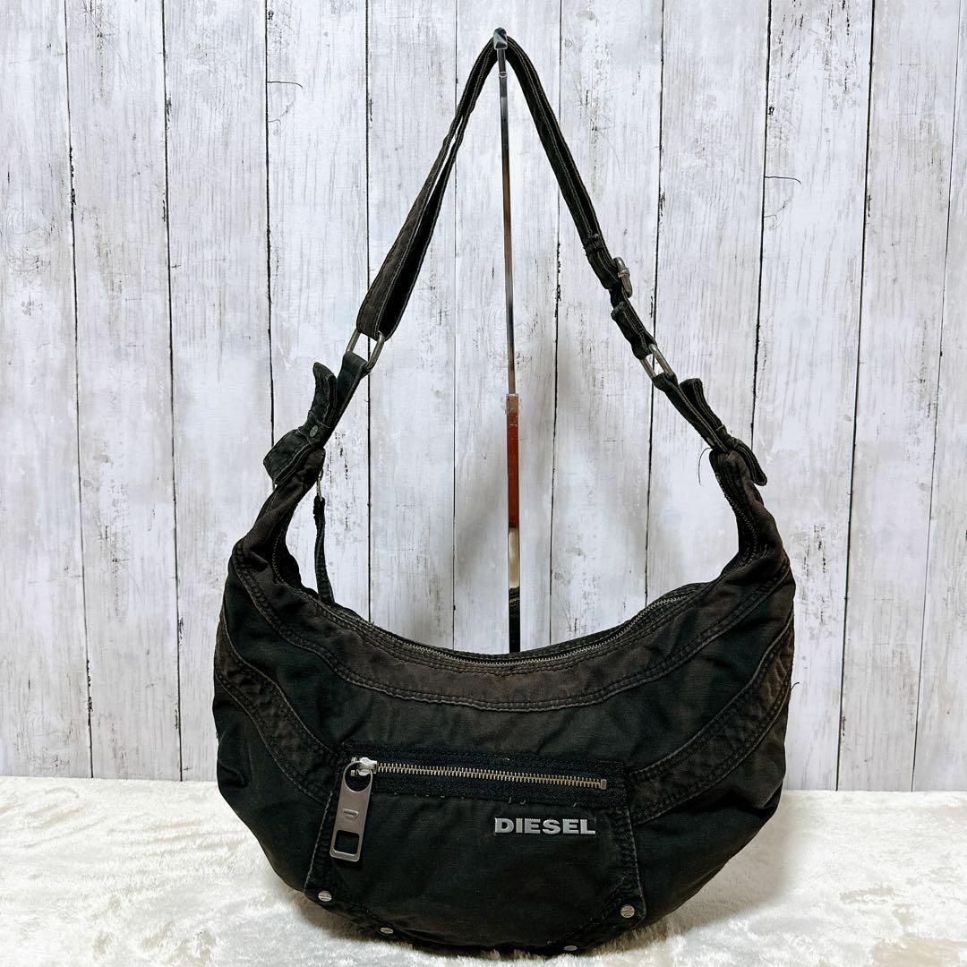 DIESEL - DIESEL metal logo shoulder bag ビンテージ Y2Kの通販 by