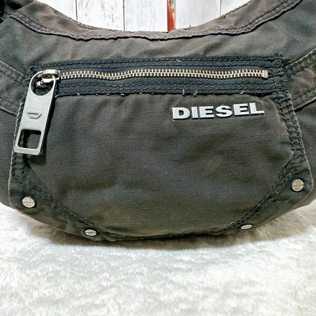 diesel denim lether Backpack 00s y2k