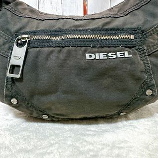 DIESEL archive metal logo ショルダーバッグ　Y2K ⑥