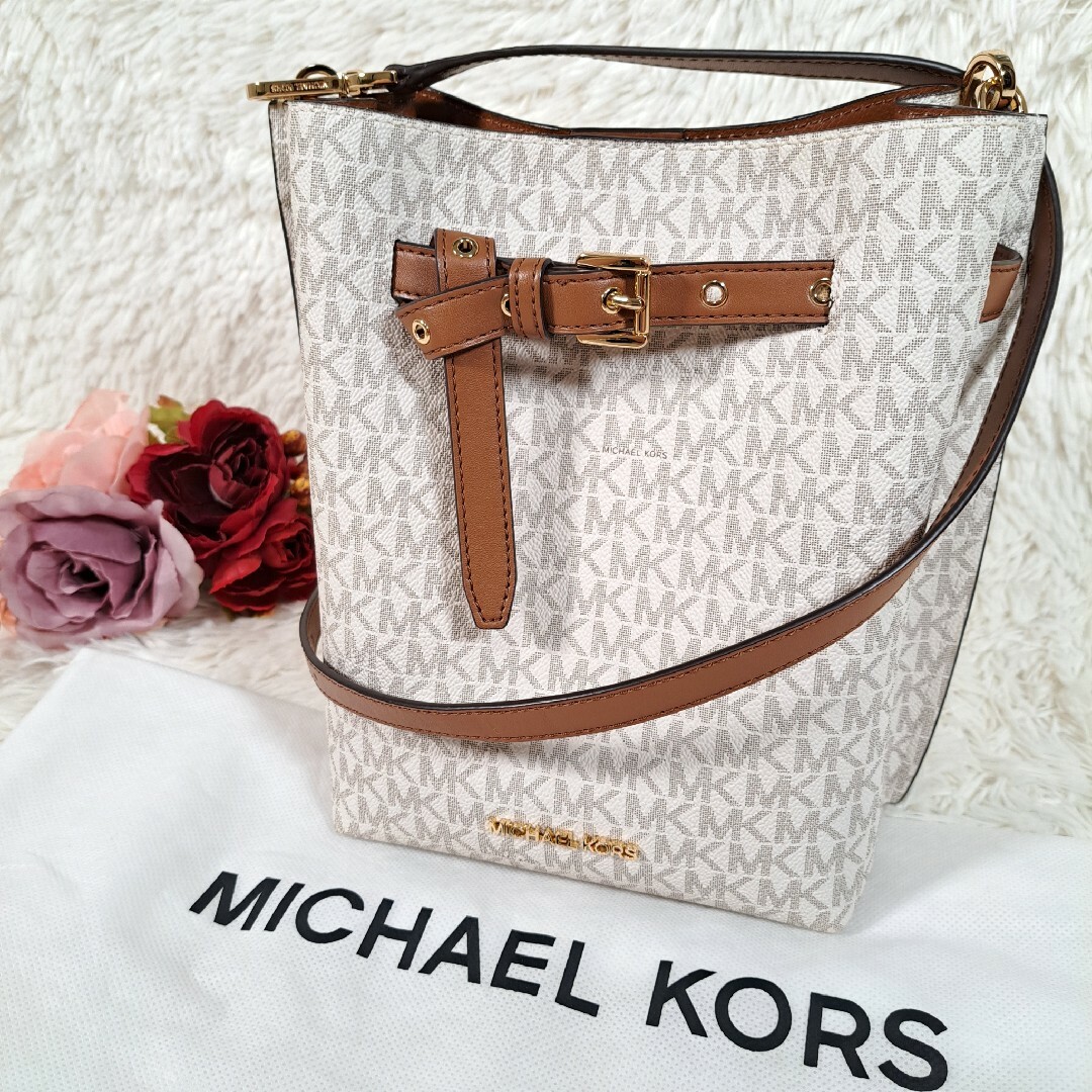 Michael Kors - 【美品】MICHAEL KORS ショルダーバッグ ホワイト MK ...