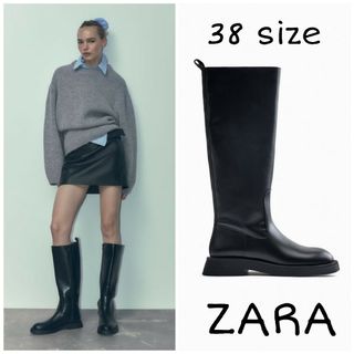 ZARA ニーハイブーツ　24.5cm