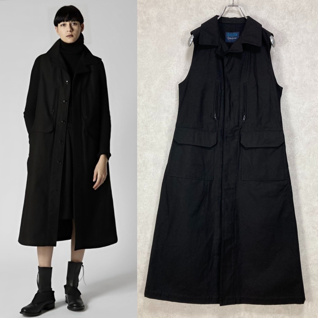 YOHJI YAMAMOTO ヨウジヤマモト コート（その他） 2(S位) 黒