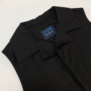 ヨウジヤマモト 22AW ミリタリー ロングベスト 黒2