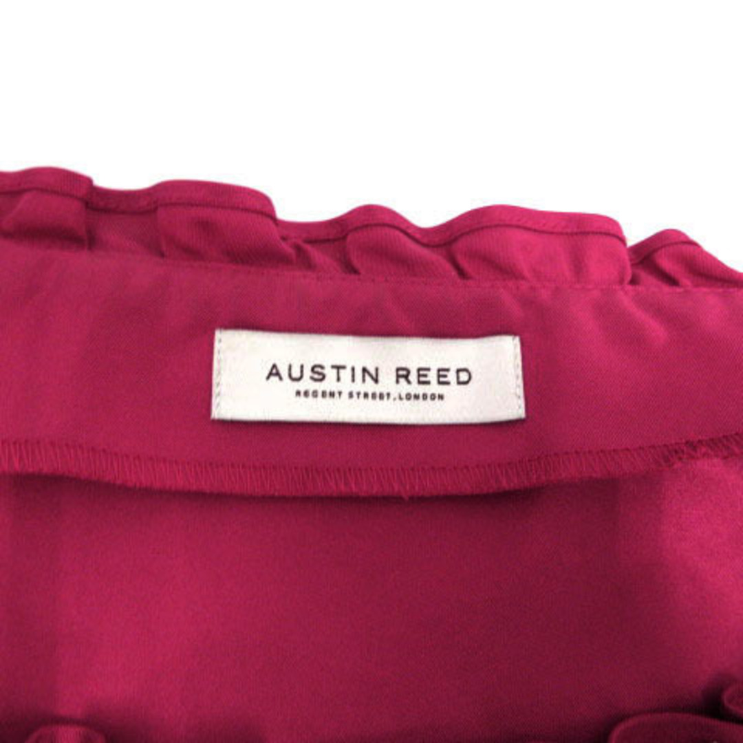 45cm袖丈Austin Reed ジャケット ビジュー ベルト 光沢 ピンク系 38