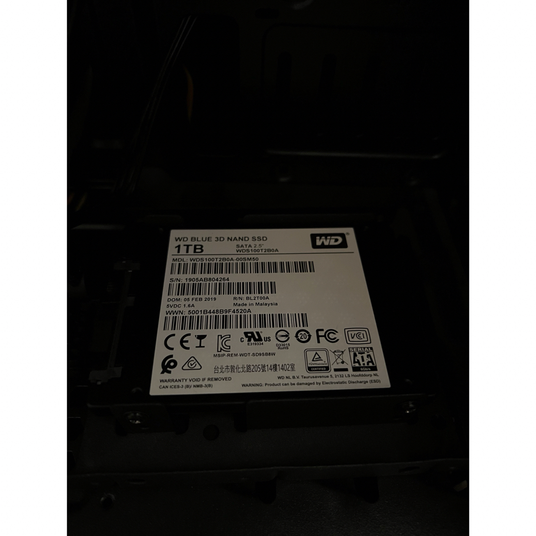 intel(インテル)のi7-7700K SSD1TB メモリ16GB デュアルチャンネル 電源450W スマホ/家電/カメラのPC/タブレット(デスクトップ型PC)の商品写真