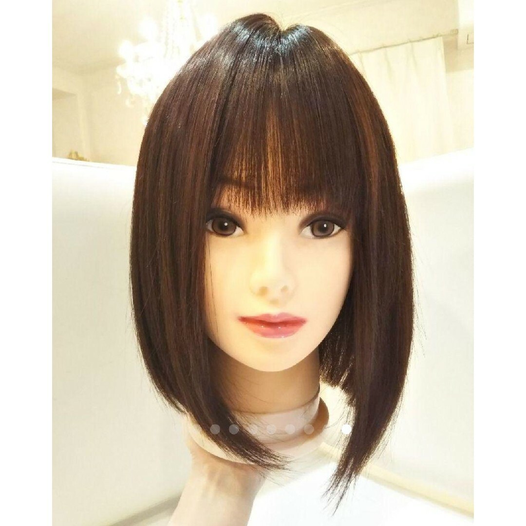 レミー人毛100%シルクスキンI型つむじ総手植え地肌✨広瀬すず❣️艶髪