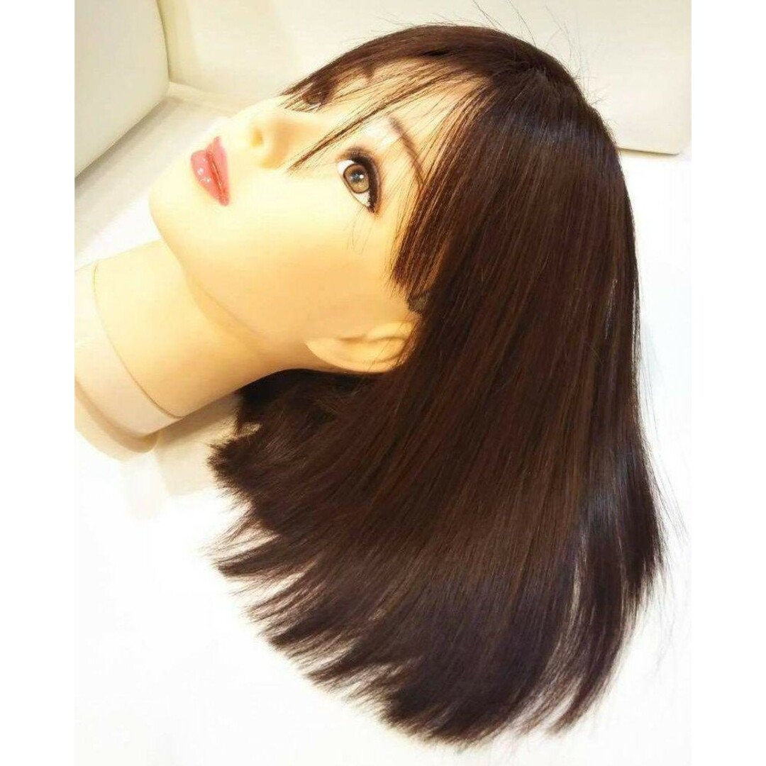 レミー人毛100%シルクスキンI型つむじ総手植え地肌✨広瀬すず❣️艶髪