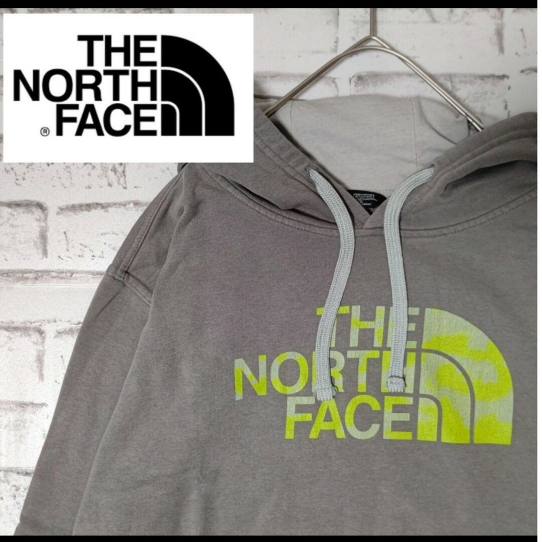 ノースフェイス　THE NORTH FACE　パーカー　ロゴ　グレー　XL