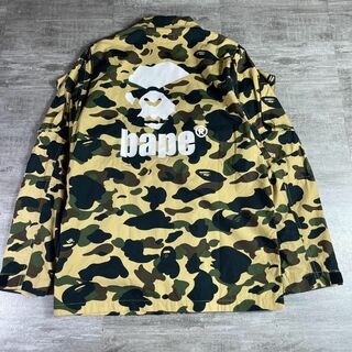 美品 A BATHING APE 1STカモ ミリタリージャケット 大猿 M