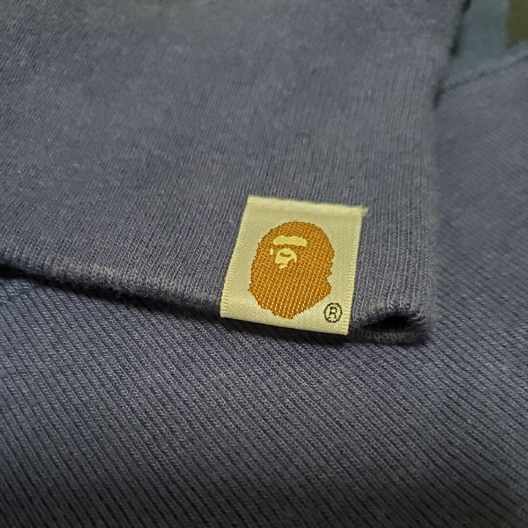 確実正規品　エイプ　bape　青迷彩　パーカー　ape