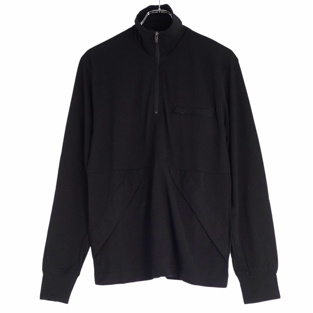 美品 コムデギャルソンオムプリュス COMME des GARCONS HOMME PLUS ニット セーター ハーフジップ プルオーバー ウール トップス メンズ M ブラック 美品 コムデギャルソンオムプリュス COMME des GARCONS HOMME PLUS ニット セーター ハーフジップ プルオーバー ウール トップス メンズ M ブラック
