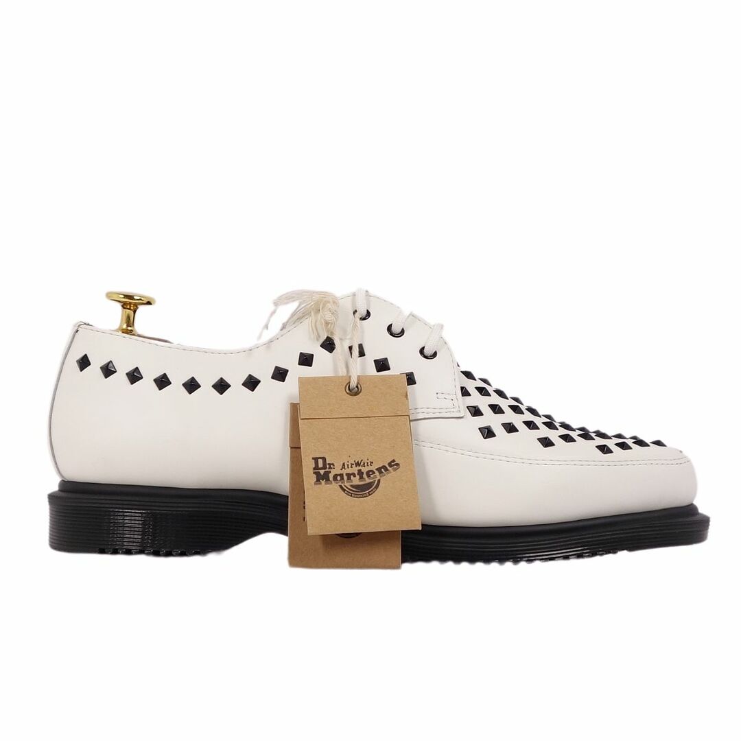 未使用 ドクターマーチン Dr.Martens レザーシューズ ダービーシューズ WILLIS 3ホール スタッズ シューズ メンズ UK7 US8 EU41(26cm相当) ホワイト/ブラック
