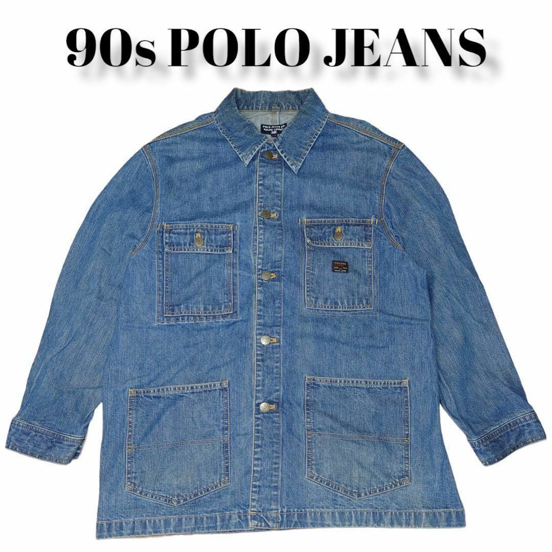 90s POLO JEANS デニムカバーオール ポロジーンズ Gジャン39s90