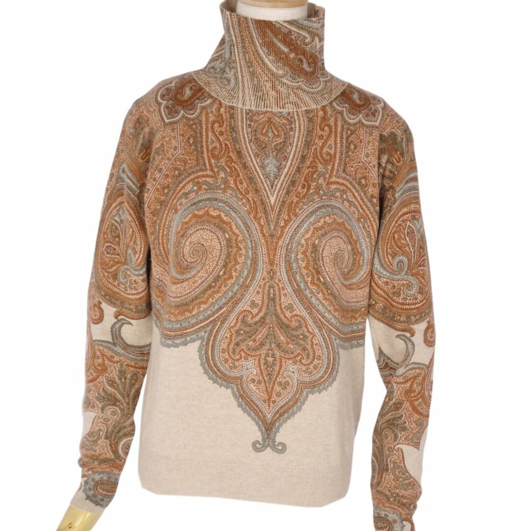 イタリア製 ETRO エトロ カシミヤシルク 高級素材 セーター ペイズリー-