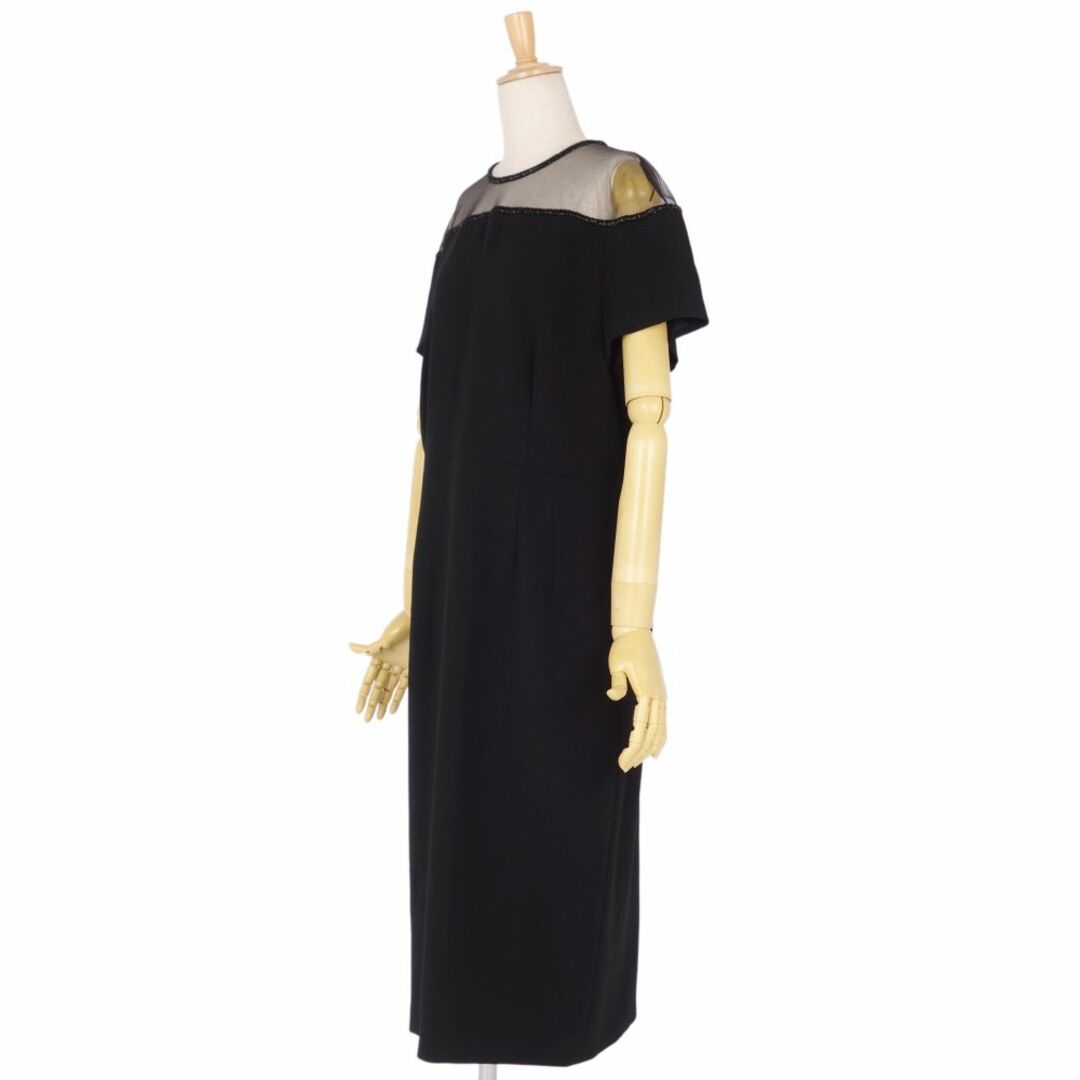 美品 エスカーダ ESCADA ワンピース ショートスリーブ ジャージー 無地