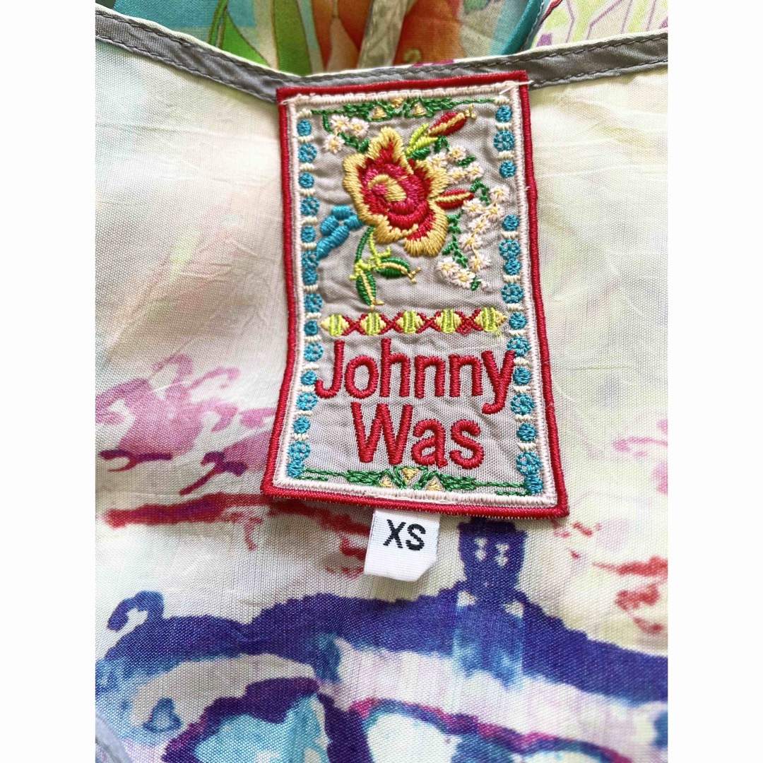 【かなり美品】Johnny Was ジョニーワズ 花柄 アシンメトリーワンピース