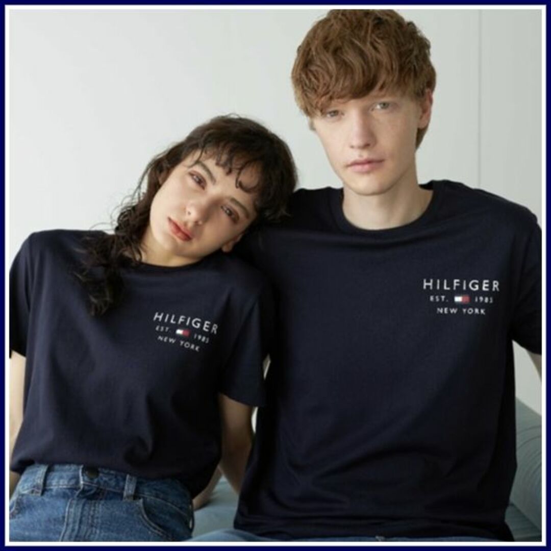 TOMMY HILFIGER(トミーヒルフィガー)のこの夏の定番　スモールロゴTシャツ ネイビー XLサイズ メンズのトップス(Tシャツ/カットソー(半袖/袖なし))の商品写真