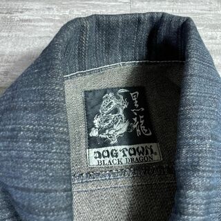 美品 DOG TOWN ドッグタウン 刺繍 侍 Gジャン デニムジャケット XL