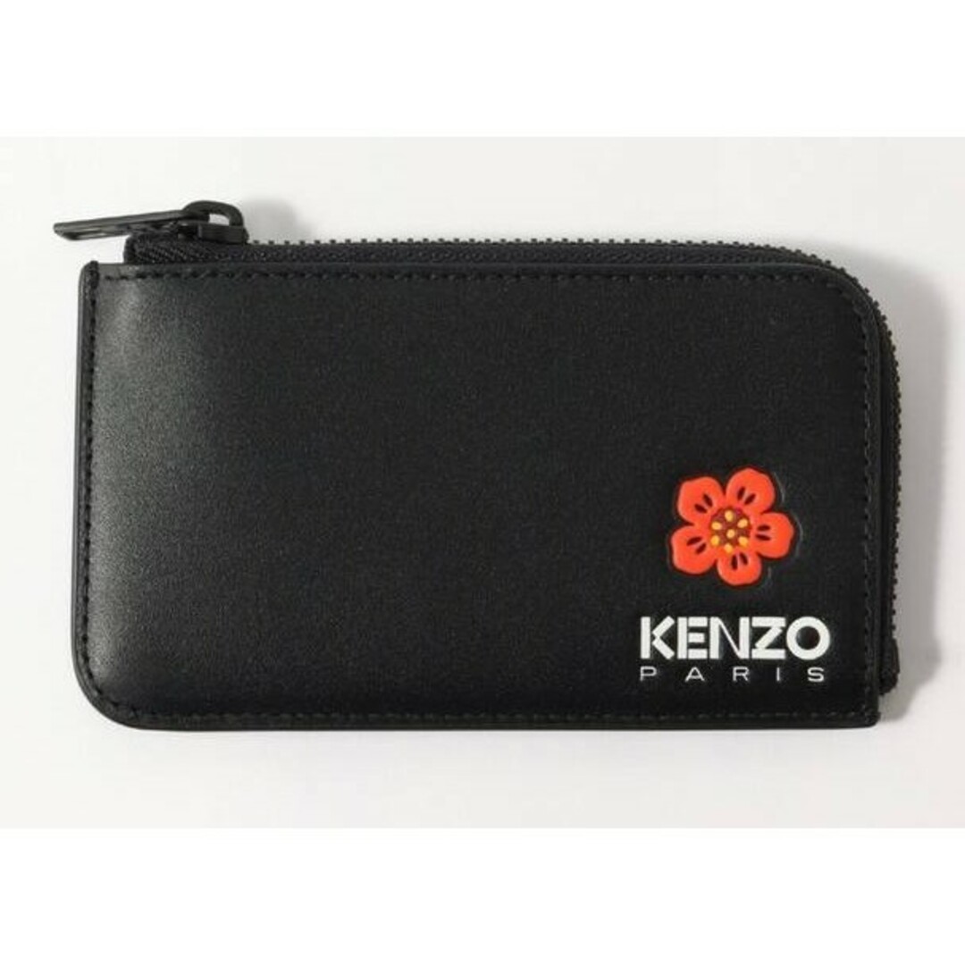 KENZO(ケンゾー)のKENZO ケンゾー フラグメントケース ブラック レザー コインケース メンズのファッション小物(コインケース/小銭入れ)の商品写真