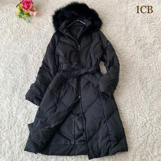 iCB 美シルエット フード取り外し可 ダウンコート サイズ4