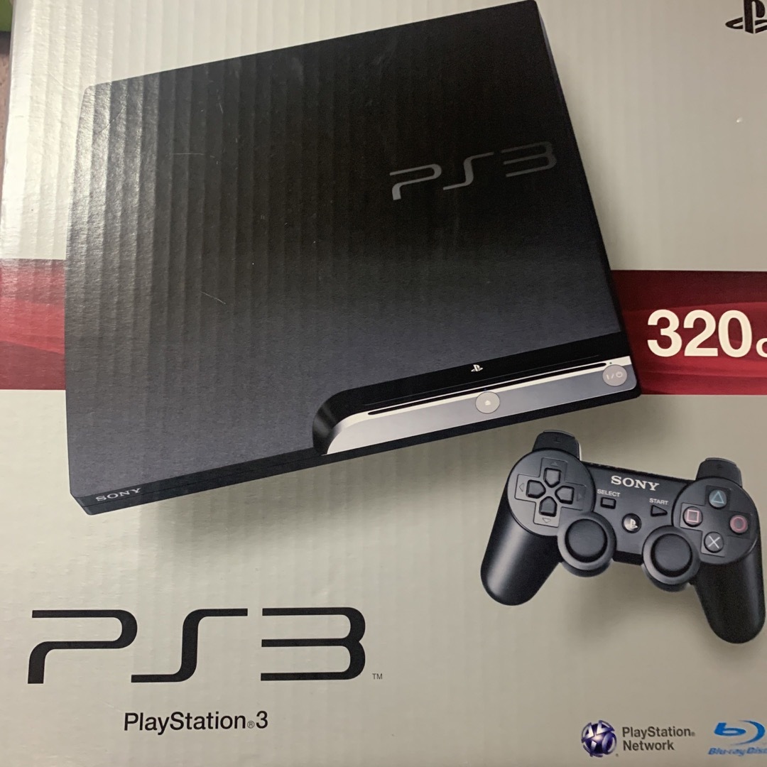 PlayStation3(プレイステーション3)のPS3 320GB 中古 エンタメ/ホビーのゲームソフト/ゲーム機本体(家庭用ゲーム機本体)の商品写真