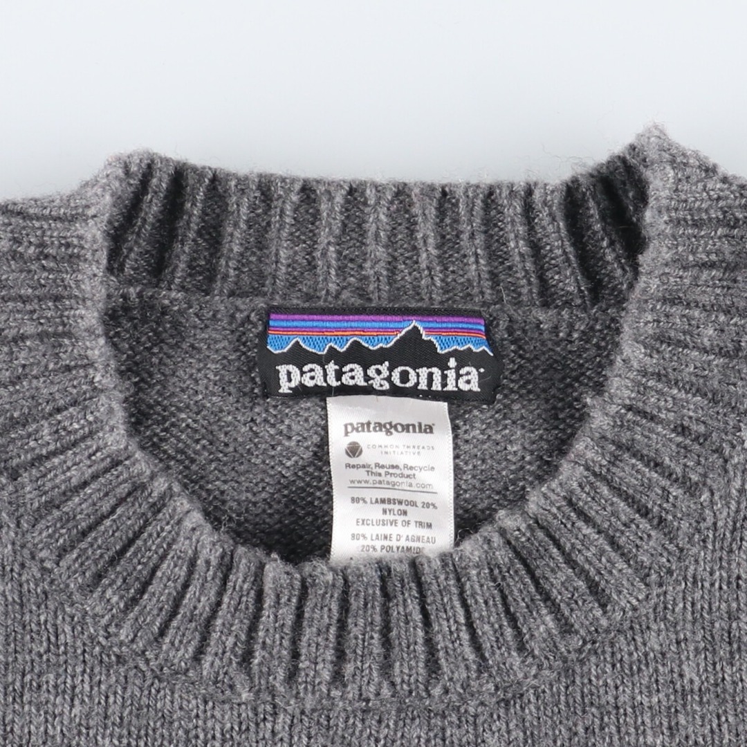 patagonia(パタゴニア)の古着 パタゴニア Patagonia ライン入り ラムウールニットセーター メンズL /eaa373415 メンズのトップス(ニット/セーター)の商品写真
