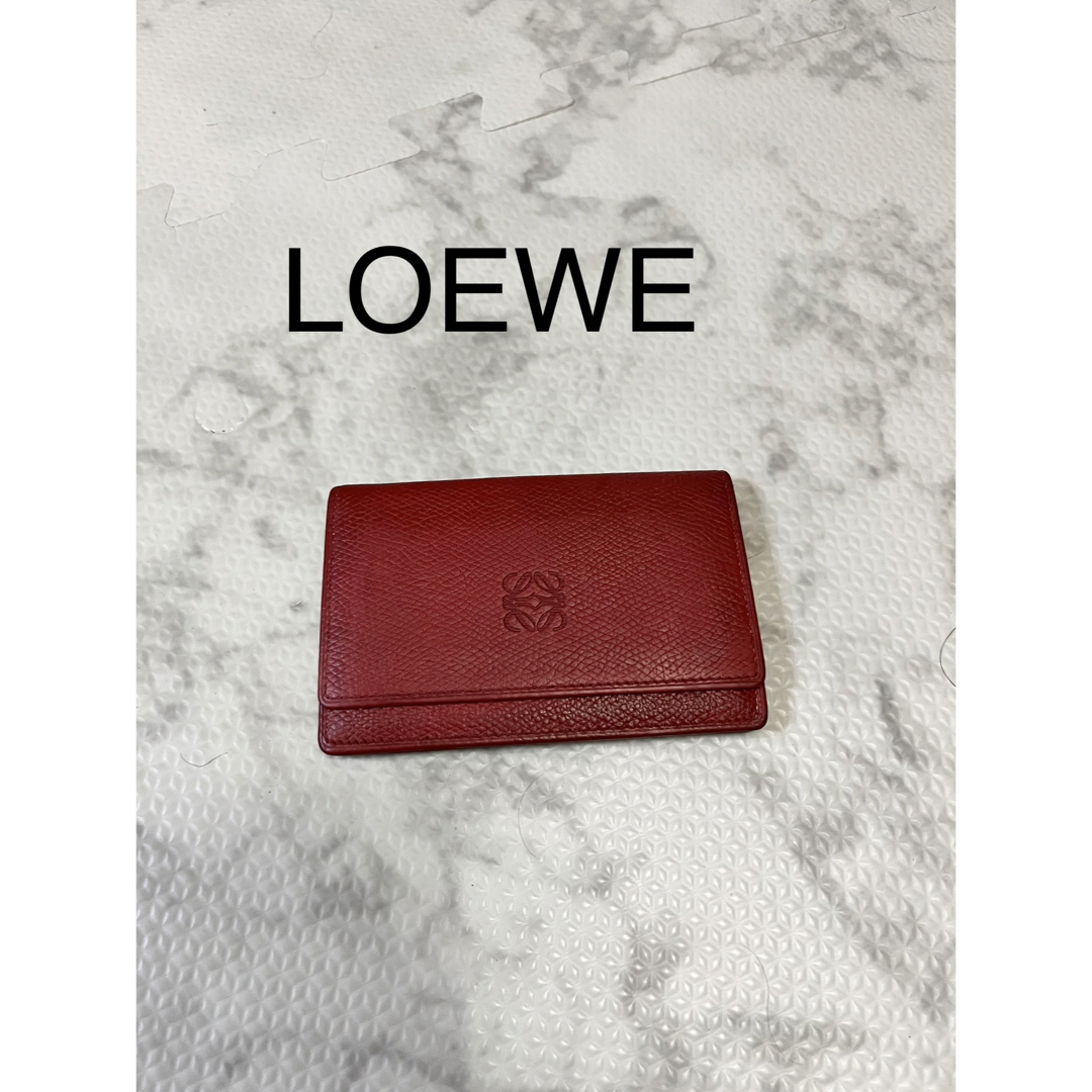 未使用保管品✨LOEWE アナグラム コインケース レザー ヴィンテージ レッド