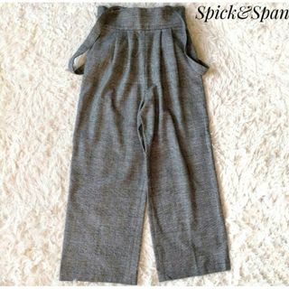 【新品未使用】SPICK AND SPAN 千鳥柄サロペット（40）