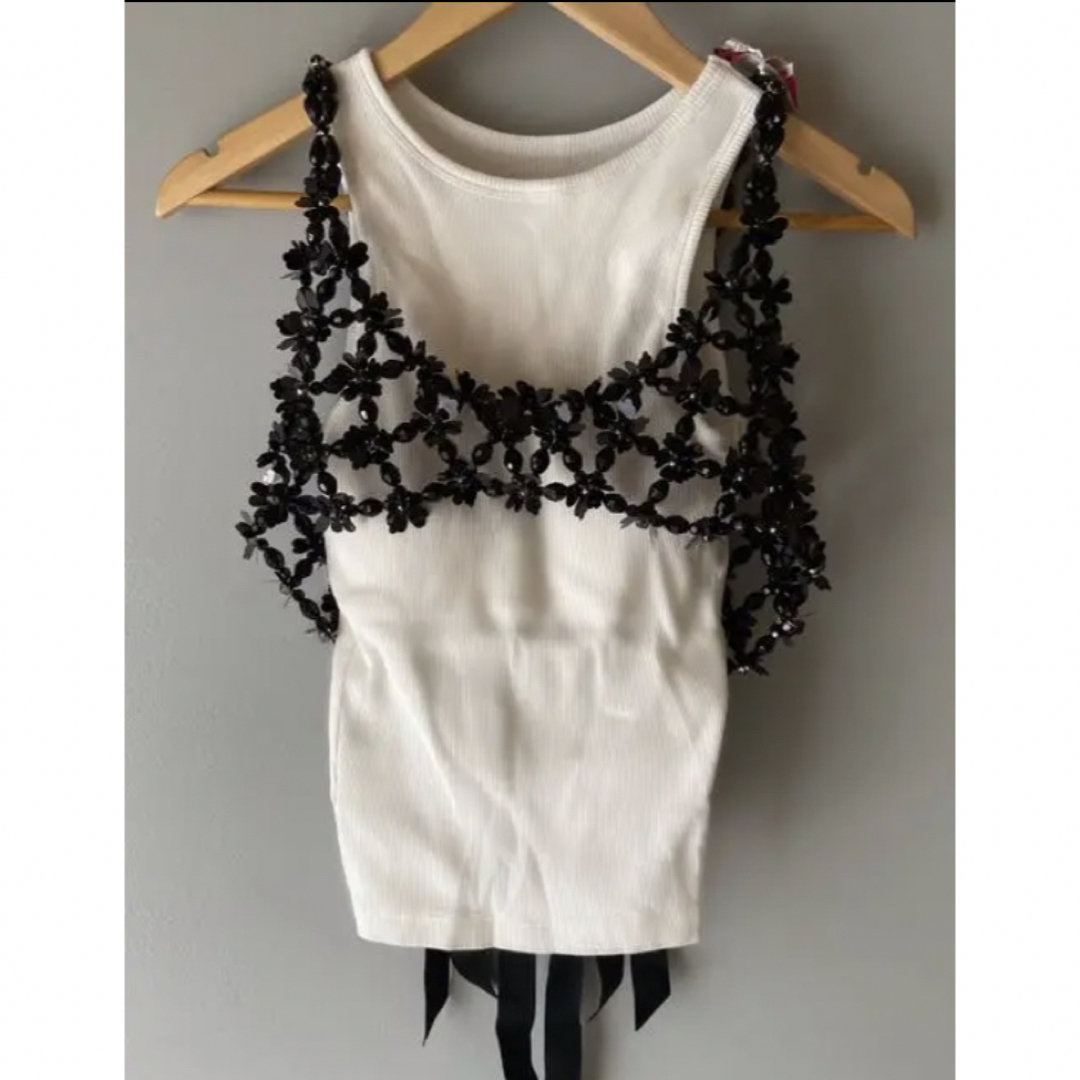 Simone Rocha シモーネロシャ ビーズトップ-