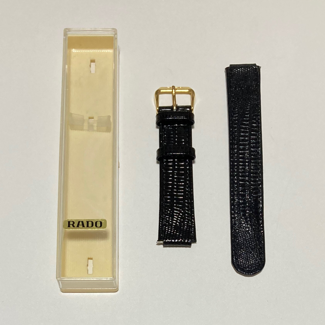 RADO 純正革ベルト 未使用 クロコ型押し レザー OLD ラドー 腕時計 2