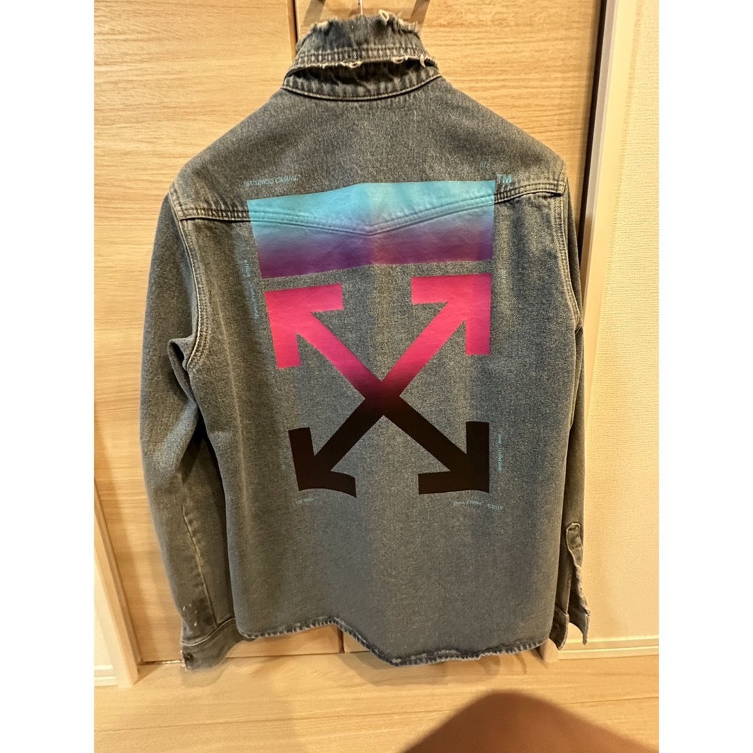 【値下】Off-White オフホワイト　グラデーションアローデニムシャツ 1